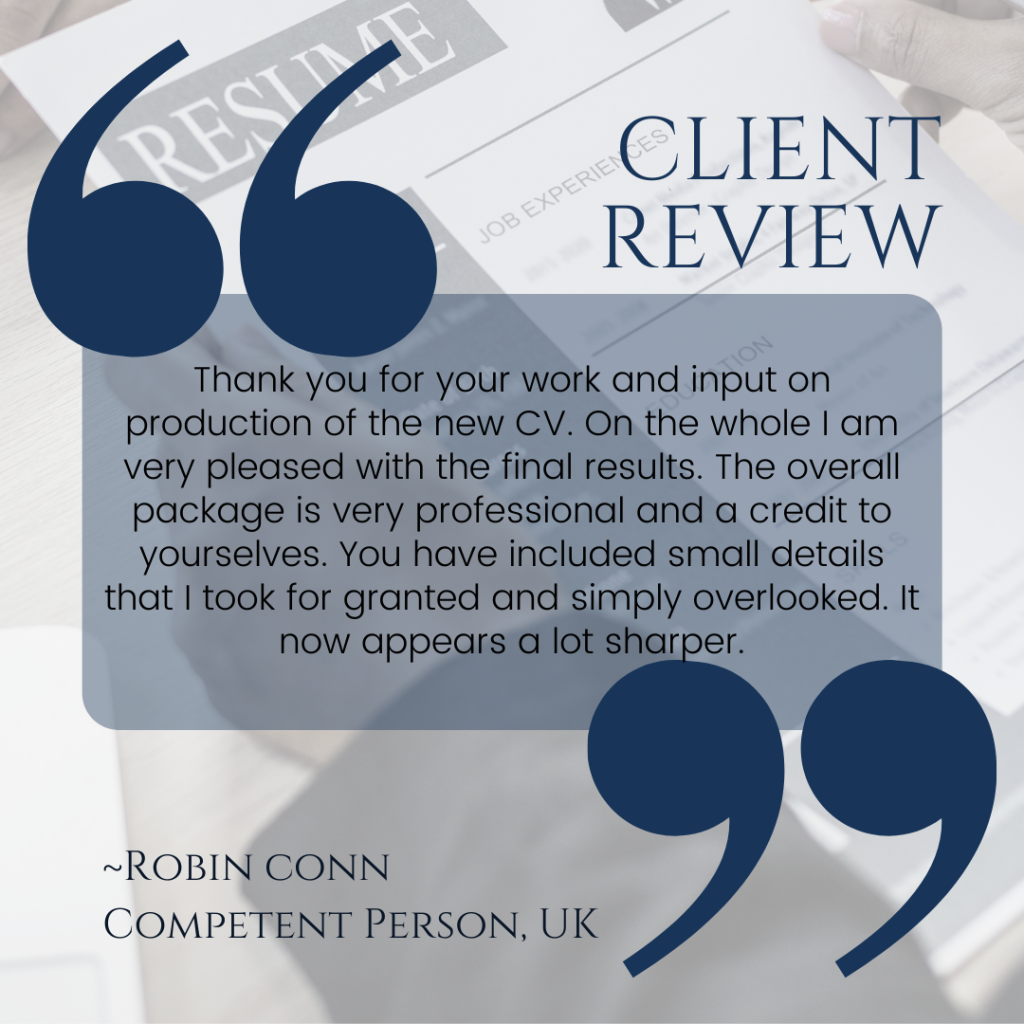 Radeya Global CV Resume Client Review Testimonial