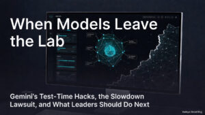 When Models Leave the Lab: Gemini’s Test-Time Hacks, the Slowdown Lawsuit, and What Leaders Should Do Next